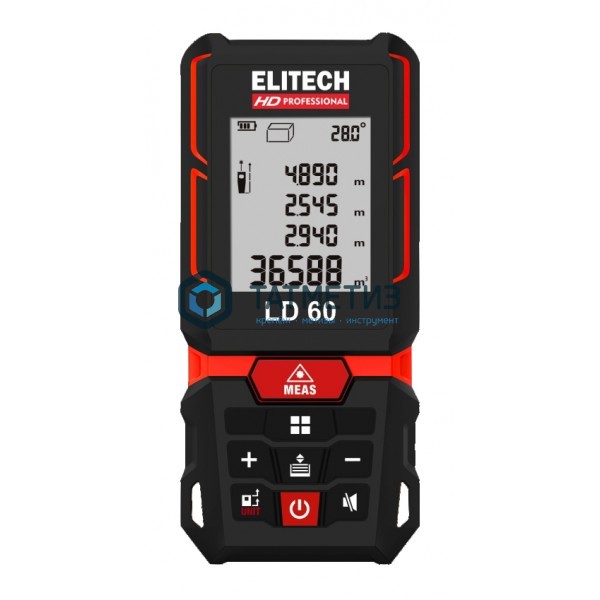 Дальномер лазерный ELITECH HD ЛД 100 (3х1.5В(ААА) 0.05–100м, угломер,точн-1.5ммм,чехол) | «ТАТМЕТИЗ» Дальномер лазерный ELITECH HD ЛД 100 (3х1.5В(ААА) 0.05–100м, угломер,точн-1.5ммм,чехол) - магазин крепежа «ТАТМЕТИЗ»