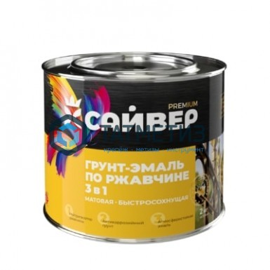 Грунт-эмаль по ржавчине ХВ 3 в 1 Сайвер БЕЛАЯ 1,8 кг-./6 Грунт-эмаль по ржавчине ХВ 3 в 1 Сайвер БЕЛАЯ 1,8 кг-./6
