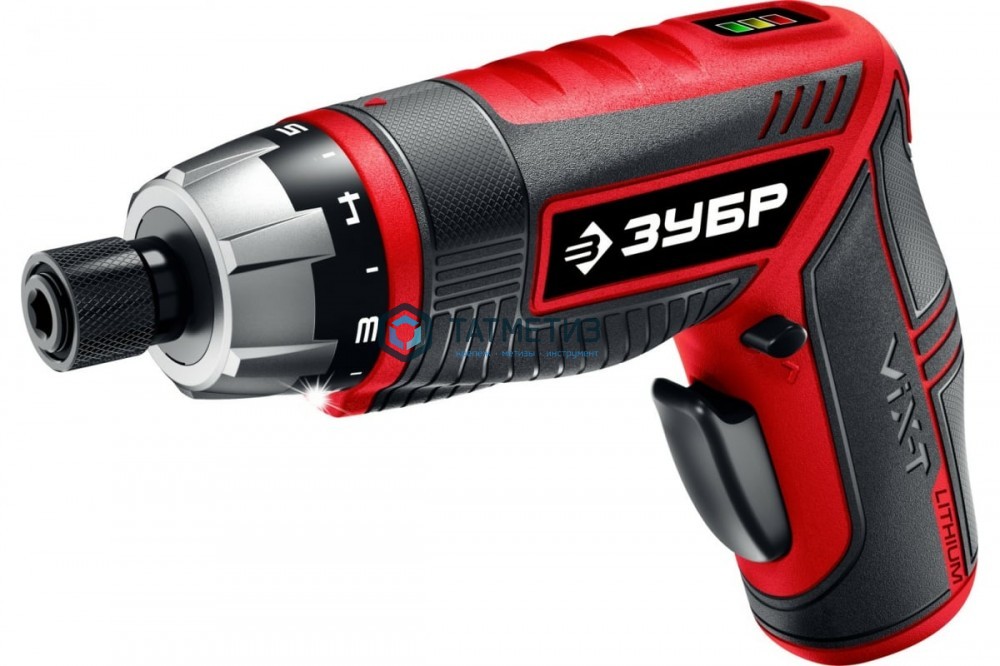 Отвертка-трансформер аккумуляторная ЗУБР ViX-T 3.6 В, в кейсе с 10 битами Отвертка-трансформер аккумуляторная ЗУБР ViX-T 3.6 В, в кейсе с 10 битами