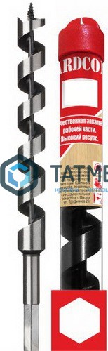 Сверло по дереву, спираль Левиса 28х230 мм, 6-гр.хвостовик, "Hardcore" -  магазин «ТАТМЕТИЗ»
