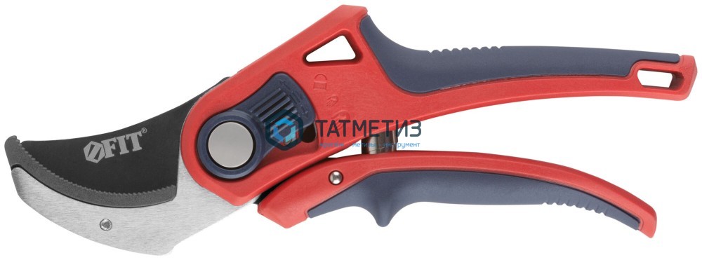 Секатор, 210 мм, регул.раскрытия, ленточная пруж, прорез.ручки, FIT -  магазин «ТАТМЕТИЗ»
