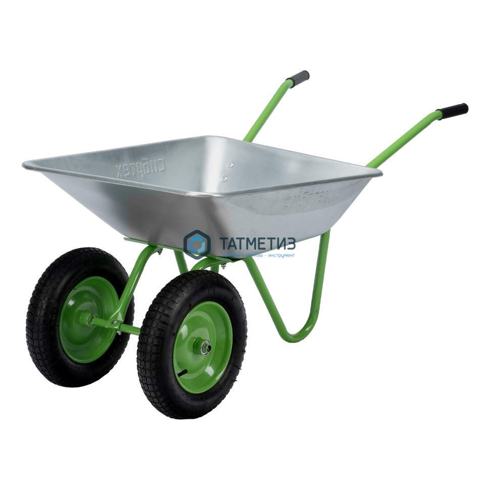 Тачка садовая двухколесная, 120 кг, объем 65л // Сибртех | «ТАТМЕТИЗ» Тачка садовая двухколесная, 120 кг, объем 65л // Сибртех - магазин «ТАТМЕТИЗ»