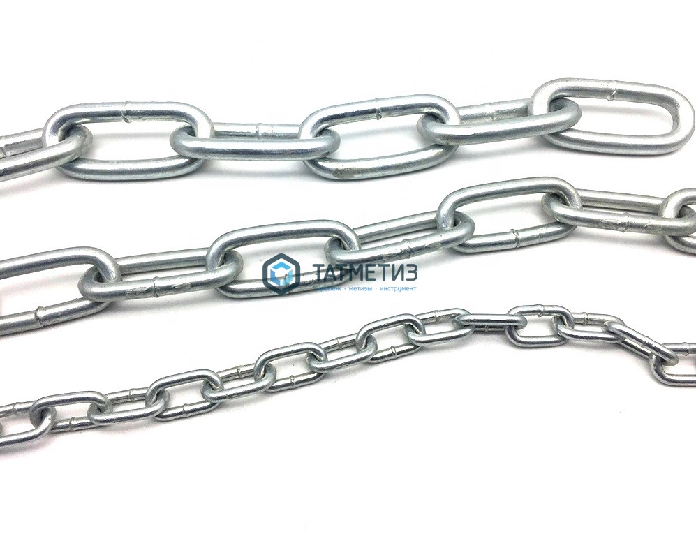 Цепь DIN 763 дл.зв. оц. 4  (60 м/бух) R -  магазин крепежа «ТАТМЕТИЗ»