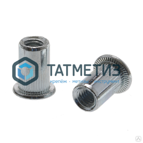 Заклепка-гайка с пот бортом и насечками А4 М 5 х 13,5 | «ТАТМЕТИЗ» Заклепка-гайка с пот бортом и насечками А4 М 5 х 13,5 - магазин крепежа «ТАТМЕТИЗ»