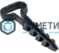 Дюбель-хомут для кабеля нейлон 5х10 черн. под плоский (100 шт/уп) | «ТАТМЕТИЗ» Дюбель-хомут для кабеля нейлон 5х10 черн. под плоский (100 шт/уп) - магазин крепежа «ТАТМЕТИЗ»