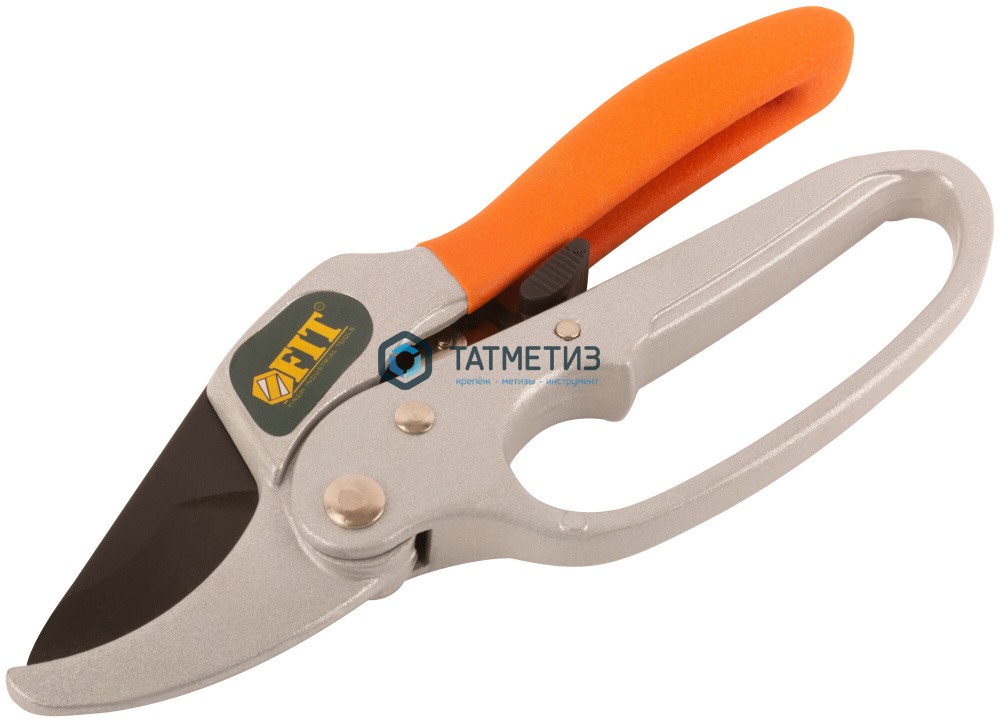 Секатор, 200 мм, "Профи" храп.механизм,алюм.корпус, FIT -  магазин «ТАТМЕТИЗ»