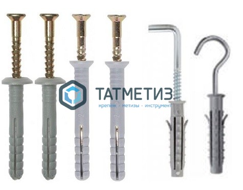 Дюбель-гвоздь 6х40 потай (2000 шт/уп) ТК нейлон | «ТАТМЕТИЗ» Дюбель-гвоздь 6х40 потай (2000 шт/уп) ТК нейлон - магазин крепежа «ТАТМЕТИЗ»