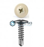 Саморез п/ш сверло 4,2x19 RAL 1015 | «ТАТМЕТИЗ» Саморез п/ш сверло 4,2x19 RAL 1015 - магазин крепежа «ТАТМЕТИЗ»