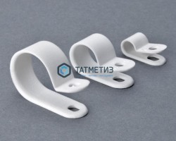 Серьга д/кабеля D12 БЕЛАЯ  (500 шт/уп) -  магазин крепежа «ТАТМЕТИЗ»