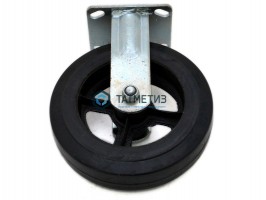 Колесо большегрузное обрезиненное с площадкой НЕповоротное d 100 мм -  магазин крепежа «ТАТМЕТИЗ»