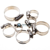 Хомут червячный нержавеющий 160-180/12 мм W2 -  магазин крепежа «ТАТМЕТИЗ»