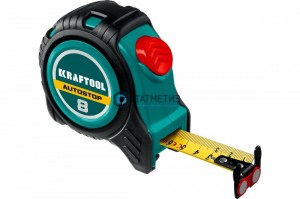 Рулетка KRAFTOOL AutoStop  8м/25мм, профессиональная, с автостопом -  магазин крепежа «ТАТМЕТИЗ»