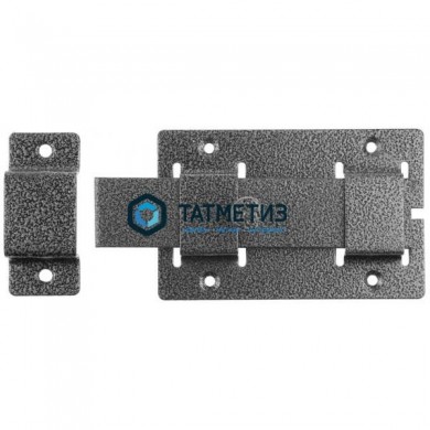Задвижка накладная"ЗД-02"для дверей усил.,пор. покрытие, серебро, плоский засов 30х135х7мм, 75х115мм | «ТАТМЕТИЗ» Задвижка накладная"ЗД-02"для дверей усил.,пор. покрытие, серебро, плоский засов 30х135х7мм, 75х115мм - магазин крепежа «ТАТМЕТИЗ»