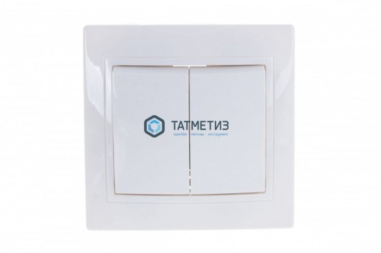 Выключатель 2-кл. СП КВАРТА 10А белый | «ТАТМЕТИЗ» Выключатель 2-кл. СП КВАРТА 10А белый - магазин крепежа «ТАТМЕТИЗ»