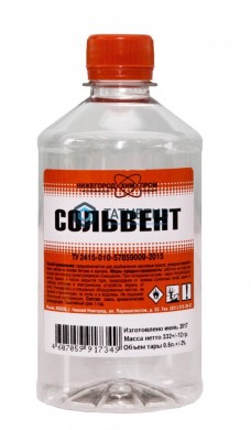 Сольвент 0,5 л. ПЭТ, ГОСТ /25 НИЖЕГОРОДХИМПРОМ -  магазин крепежа «ТАТМЕТИЗ»