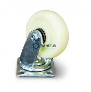 Колеса большегрузные НЕЙЛОН поворотное с площадкой d 125 мм | «ТАТМЕТИЗ» Колеса большегрузные НЕЙЛОН поворотное с площадкой d 125 мм - магазин крепежа «ТАТМЕТИЗ»