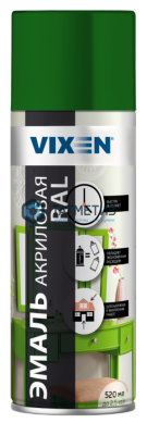 Краска аэроз. VIXEN ЗЕЛЕНЫЙ МОХ VX-36005 RAL 6005 520 ml./6 | «ТАТМЕТИЗ» Краска аэроз. VIXEN ЗЕЛЕНЫЙ МОХ VX-36005 RAL 6005 520 ml./6 - магазин крепежа «ТАТМЕТИЗ»