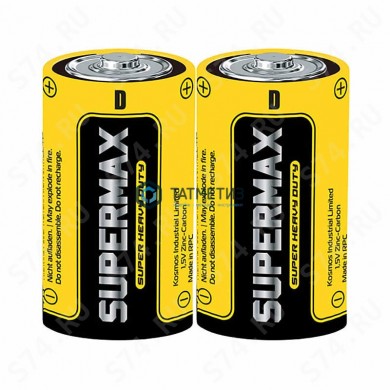 Батарейка Supermax R20 (большой бочонок) | «ТАТМЕТИЗ» Батарейка Supermax R20 (большой бочонок) - магазин крепежа «ТАТМЕТИЗ»