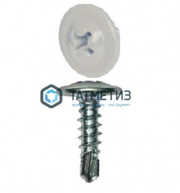 Саморез п/ш сверло 4,2x19  RAL 9006 -  магазин крепежа «ТАТМЕТИЗ»