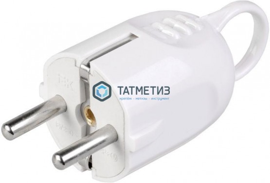 Эл.вилка угловая с/з 16А ВПу12-01-Стс разборная кольцом бел IEK | «ТАТМЕТИЗ» Эл.вилка угловая с/з 16А ВПу12-01-Стс разборная кольцом бел IEK - магазин крепежа «ТАТМЕТИЗ»