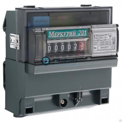 Эл. счетчик "Меркурий" 201,5 1ф 5-60А 1 кл. точн, 1 тариф, импю вых. мех. Инкотекс 32419 -  магазин крепежа «ТАТМЕТИЗ»