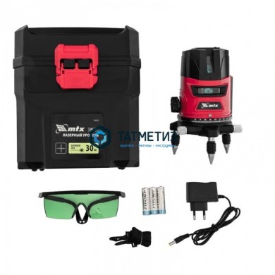 Уровень лазерный CRL-30G, 30 м, зеленый луч, акк. Li 2400 mah, резьба 5/8"// MTX -  магазин крепежа «ТАТМЕТИЗ»