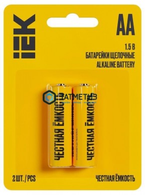 Батарейка алкалиновая тип AA / LR6 1.5В ( 28 шт/бокс ) IEK | «ТАТМЕТИЗ» Батарейка алкалиновая тип AA / LR6 1.5В ( 28 шт/бокс ) IEK - магазин крепежа «ТАТМЕТИЗ»