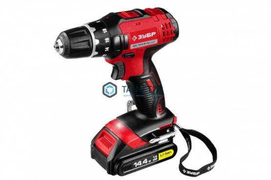 Дрель-шуруповерт 14.4В, Li-Ion, 2 АКБ, ЗУБР -  магазин крепежа «ТАТМЕТИЗ»