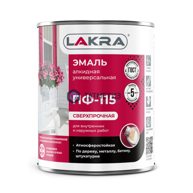 Эмаль ПФ-115  БЕЛАЯ  глянцевая 20 кг- ЛАКРА -  магазин крепежа «ТАТМЕТИЗ»