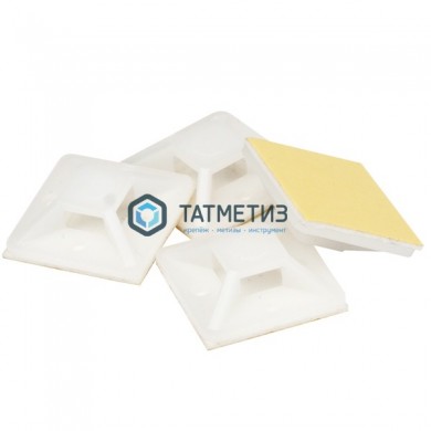 Площадка 27*27 белая самокл. (100 шт/уп) | «ТАТМЕТИЗ» Площадка 27*27 белая самокл. (100 шт/уп) - магазин крепежа «ТАТМЕТИЗ»