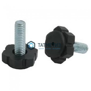 Опора резьбовая регулируемая D25, М6 х 30 мм | «ТАТМЕТИЗ» Опора резьбовая регулируемая D25, М6 х 30 мм - магазин крепежа «ТАТМЕТИЗ»
