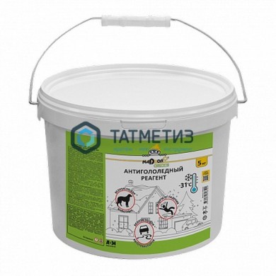 Реагент антигололедный (ведро), 5кг, Nadzor Garden | «ТАТМЕТИЗ» Реагент антигололедный (ведро), 5кг, Nadzor Garden - магазин крепежа «ТАТМЕТИЗ»