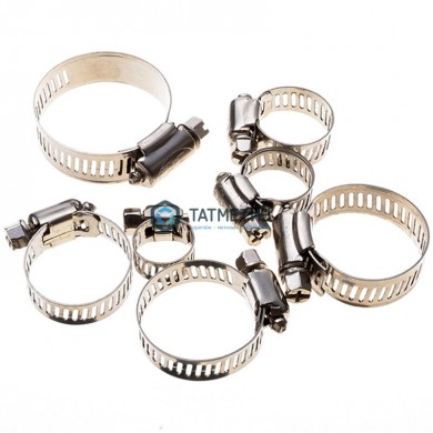 Хомут червячный нержавеющий 260-280/12 мм W2 | «ТАТМЕТИЗ» Хомут червячный нержавеющий 260-280/12 мм W2 - магазин крепежа «ТАТМЕТИЗ»