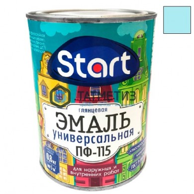 Эмаль ПФ-115  СВЕТЛО-ГОЛУБАЯ  0,8 кг-. /14 СТАРТ -  магазин крепежа «ТАТМЕТИЗ»