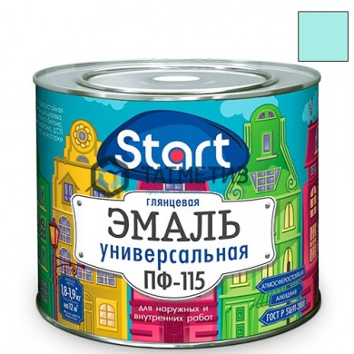 Эмаль ПФ-115  СВЕТЛО-ГОЛУБАЯ  1,8 кг-. /6 СТАРТ -  магазин крепежа «ТАТМЕТИЗ»