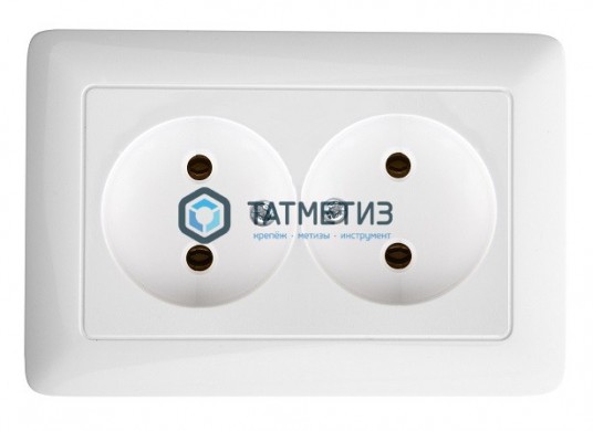 Розетка 2-м СП Хит 16А 250В с заземл. бел. SchE PS16-236B -  магазин крепежа «ТАТМЕТИЗ»