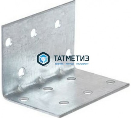 Усиленный монтажный уголок 40x40x80x1,5 mm KMP3 -  магазин крепежа «ТАТМЕТИЗ»