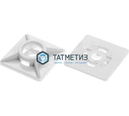 Площадка д/хом 27*27 белая (500 шт/уп) | «ТАТМЕТИЗ» Площадка д/хом 27*27 белая (500 шт/уп) - магазин крепежа «ТАТМЕТИЗ»