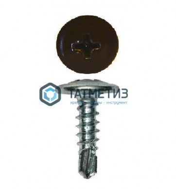 Саморез п/ш сверло 4,2x16  RAL 8017 -  магазин крепежа «ТАТМЕТИЗ»