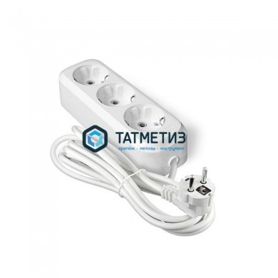 Удлинитель бытовой 3х3м с заземлением 16А АВС-пластик E-303 Универсал | «ТАТМЕТИЗ» Удлинитель бытовой 3х3м с заземлением 16А АВС-пластик E-303 Универсал - магазин крепежа «ТАТМЕТИЗ»