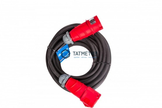 Удлинитель силовой промышленный, 1 х 30 м, б/з КГ 4х2,5 мм, 380В, 32А, 8000Вт, IP44 Атлант | «ТАТМЕТИЗ» Удлинитель силовой промышленный, 1 х 30 м, б/з КГ 4х2,5 мм, 380В, 32А, 8000Вт, IP44 Атлант - магазин крепежа «ТАТМЕТИЗ»