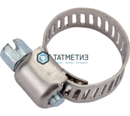 Хомуты ЗУБР "ЭКСПЕРТ" стальные с просечной лентой ПЛ-8, 10-16мм, 200шт -  магазин крепежа «ТАТМЕТИЗ»