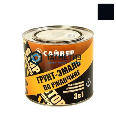 Грунт-эмаль по ржавчине ХВ 3 в 1 СТАРТ  ЧЕРНАЯ  1,8 кг-./6 -  магазин крепежа «ТАТМЕТИЗ»