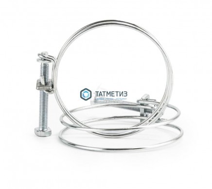 Хомут проволочный, цинк,  38 мм (1 1/2") (20 шт) -  магазин крепежа «ТАТМЕТИЗ»