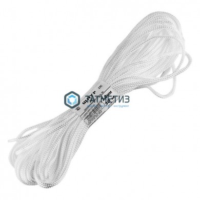 Шнур плетеный б/с ПП-Ф 16пр d= 6мм р/н__кгс БЕЛ | «ТАТМЕТИЗ» Шнур плетеный б/с ПП-Ф 16пр d= 6мм р/н__кгс БЕЛ - магазин крепежа «ТАТМЕТИЗ»