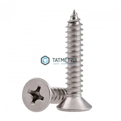 Саморез DIN7982 потай кр.шлиц 3,5 х 16 А2 нерж. | «ТАТМЕТИЗ» Саморез DIN7982 потай кр.шлиц 3,5 х 16 А2 нерж. - магазин крепежа «ТАТМЕТИЗ»