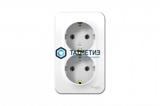Розетка 2-м ОП BLANCA 16А 250В с заземл. бел., без шторок | «ТАТМЕТИЗ» Розетка 2-м ОП BLANCA 16А 250В с заземл. бел., без шторок - магазин крепежа «ТАТМЕТИЗ»