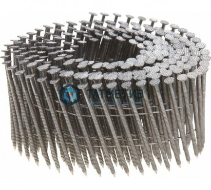 Гвозди с кольцевой накаткой на кассетах  2,1 х 45  (325 шт/кас, 15600 шт/кор)  BKRI  (ершеные) -  магазин крепежа «ТАТМЕТИЗ»