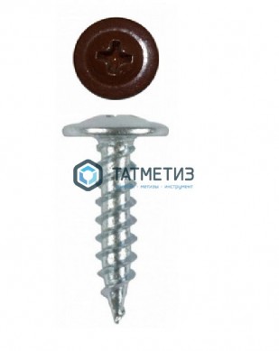 Саморез п/ш остр. 4,2x16 RAL 3009 (1000 шт/уп) | «ТАТМЕТИЗ» Саморез п/ш остр. 4,2x16 RAL 3009 (1000 шт/уп) - магазин крепежа «ТАТМЕТИЗ»
