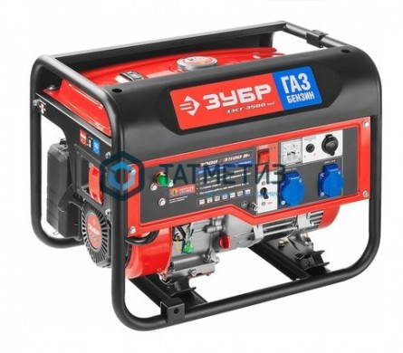 Генератор гибридный (бензин / газ), 3500 Вт, ЗУБР -  магазин крепежа «ТАТМЕТИЗ»